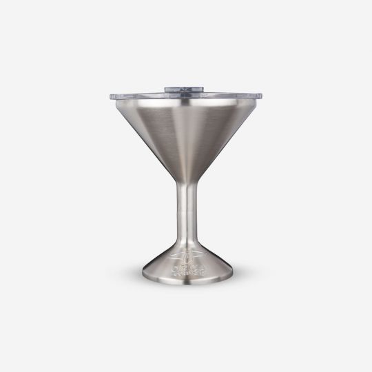 Stainless Steel Chasertini 8 oz with Clear Lid