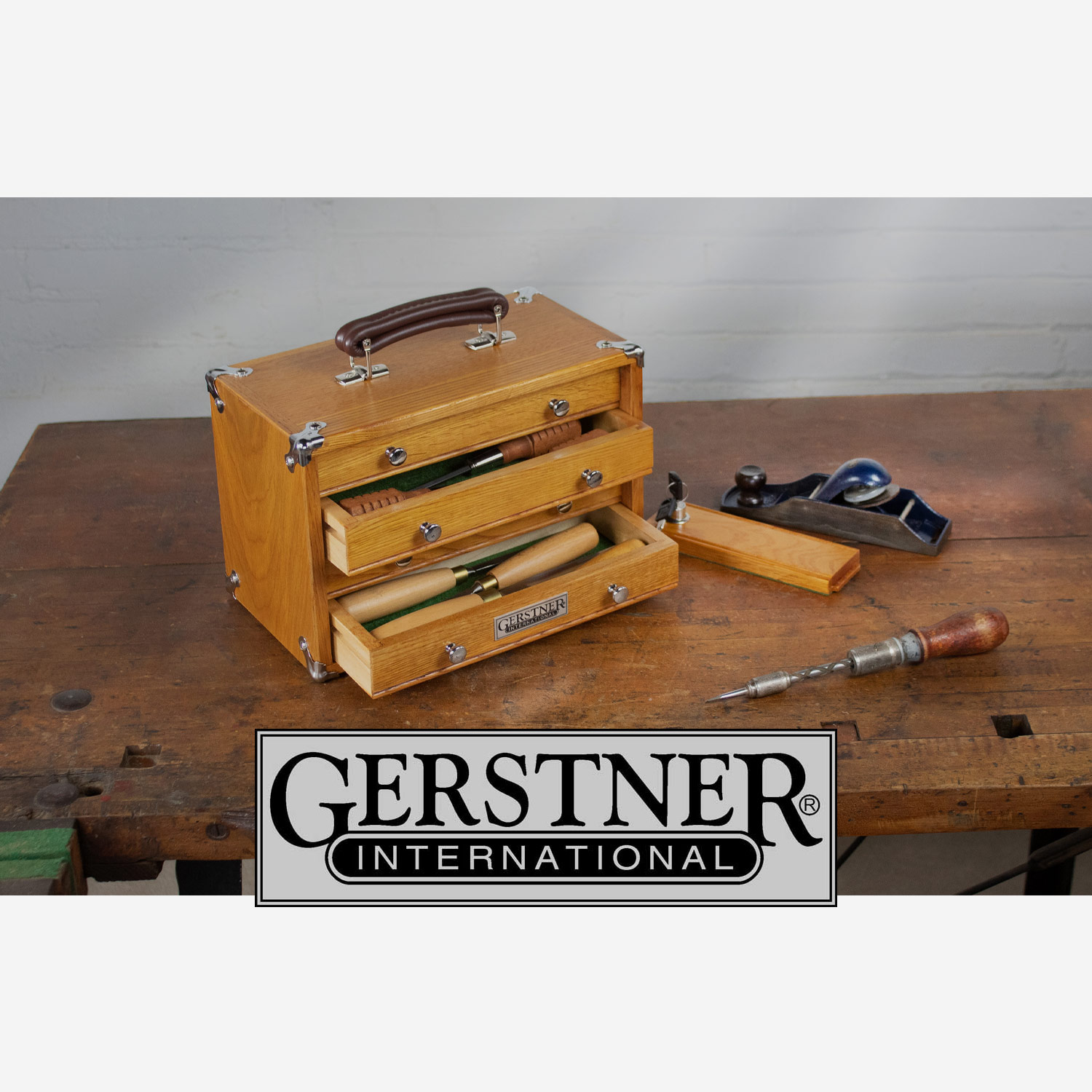 H. Gerstner & Sons GI-T12 Oak 4-Drawer Chest