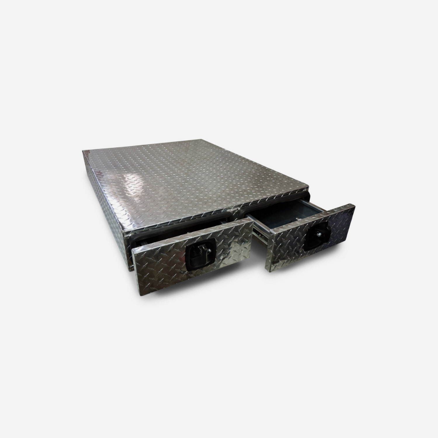 Hornet Outdoors Diamond Plate Aluminum Slide Out Drawer Set - Blemished