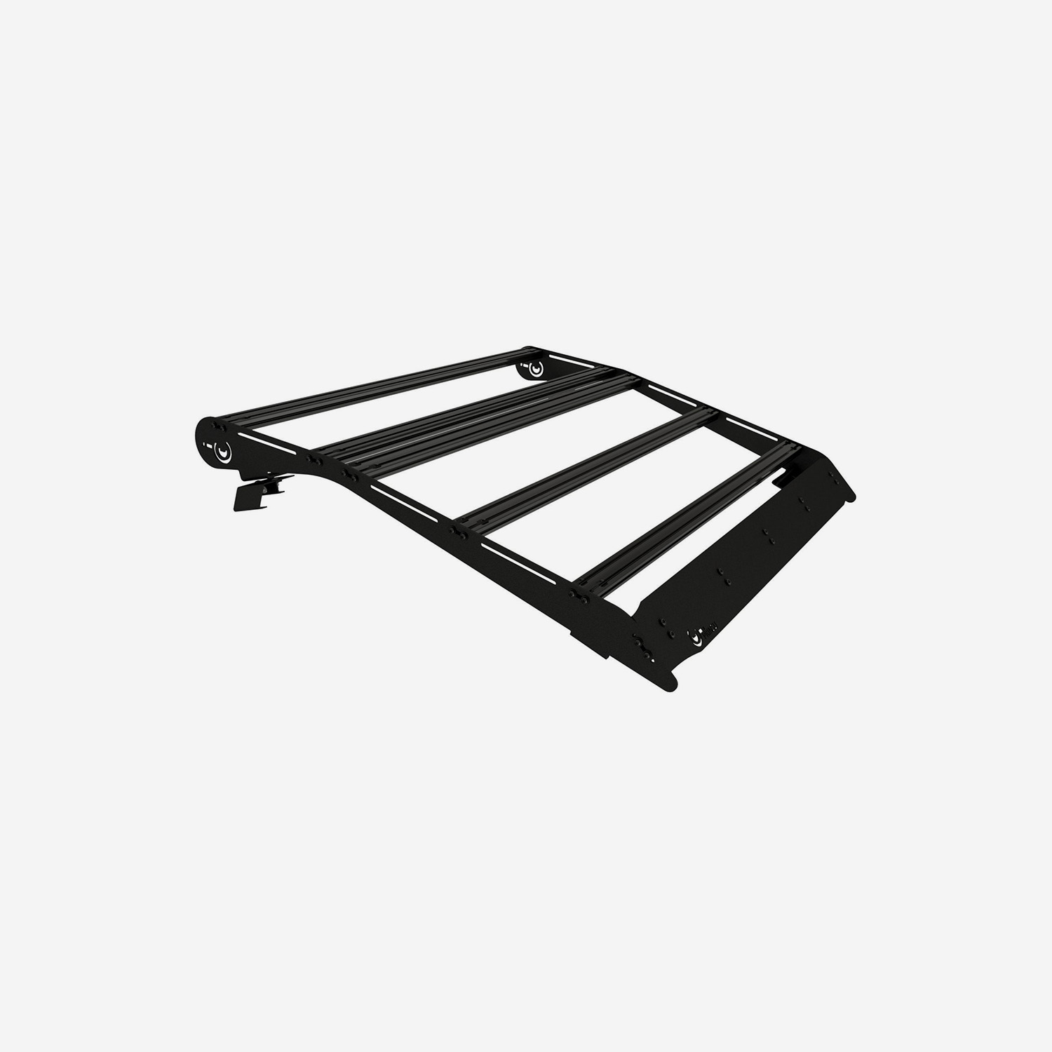 Prinsu Polaris General XP 1000 2 Seater Roof Rack-Red Texture-Standard-Plastic Roof