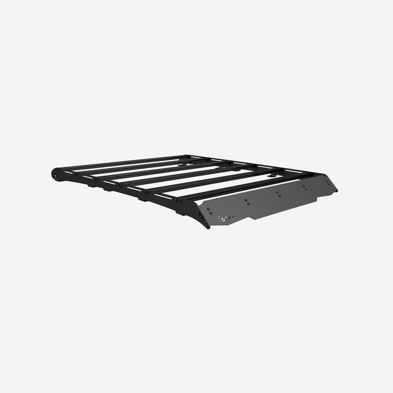 Prinsu Polaris Xpedition Adventure 2 Seat Roof Rack | 2024-Black Texture-Standard