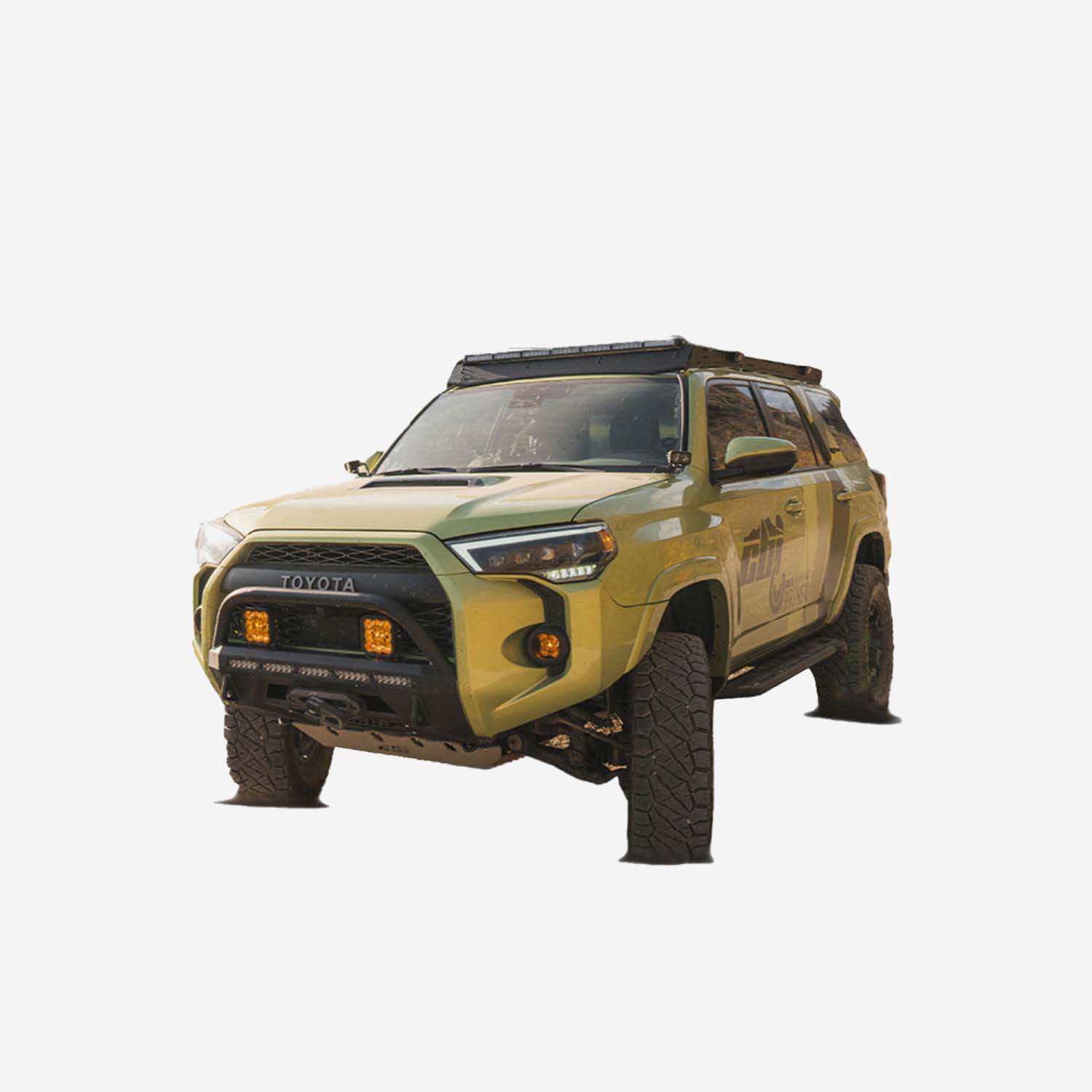 Prinsu Pro Toyota 4Runner Full Roof Rack | 2010-Current-Cutout for 40" Lightbars