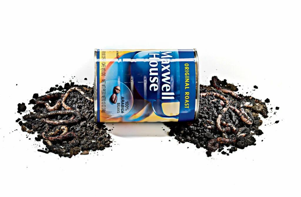 Now you can find worms from either end of a coffee can.